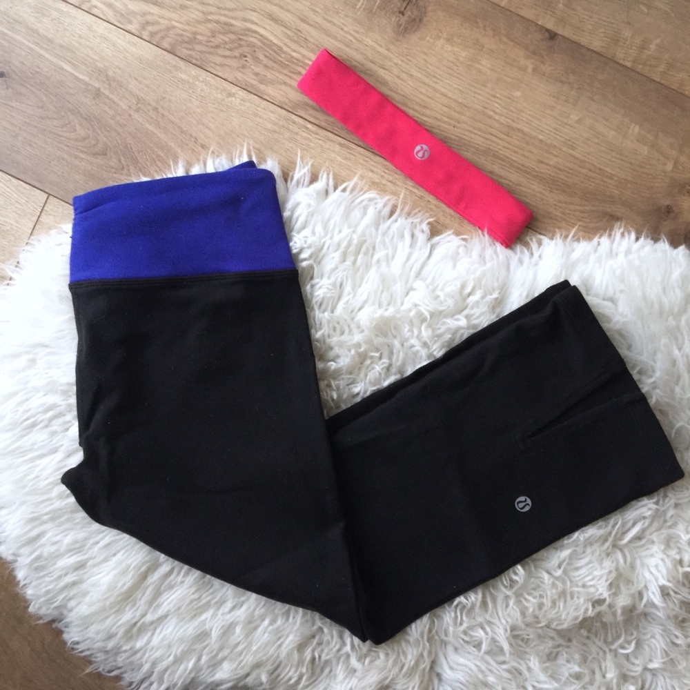 Lululemon Capri and Headband Bundle
